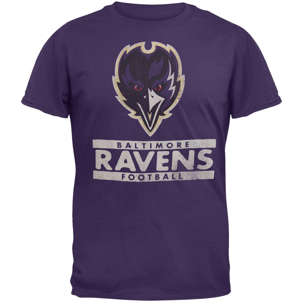 Baltimore Ravens - Flanker Premium T-Shirt Men's T-Shirts Baltimore Ravens SM Purple 