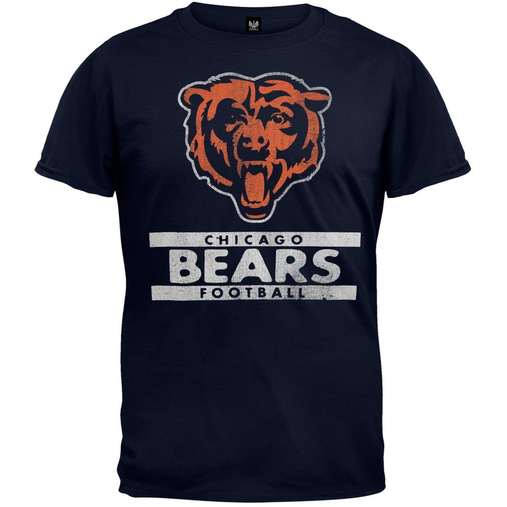Chicago Bears - Flanker Premium T-Shirt Men's T-Shirts Chicago Bears SM Dark Blue 