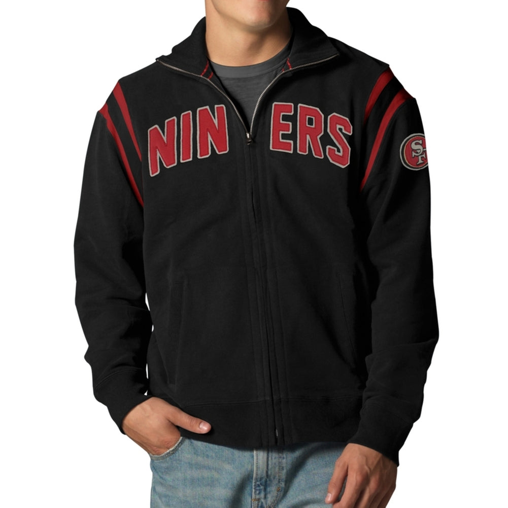 San Francisco 49ers - Heisman Premium Track Jacket Men's Jackets San Francisco 49ers 2XL Black 