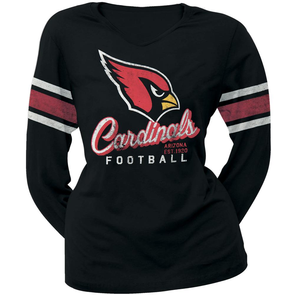 Arizona Cardinals - Homerun Premium Juniors Long Sleeve T-Shirt Juniors Long Sleeves Arizona Cardinals SM Black 