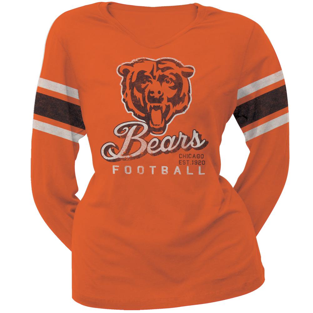 Chicago Bears - Homerun Premium Juniors Long Sleeve T-Shirt Juniors Long Sleeves Chicago Bears SM Orange