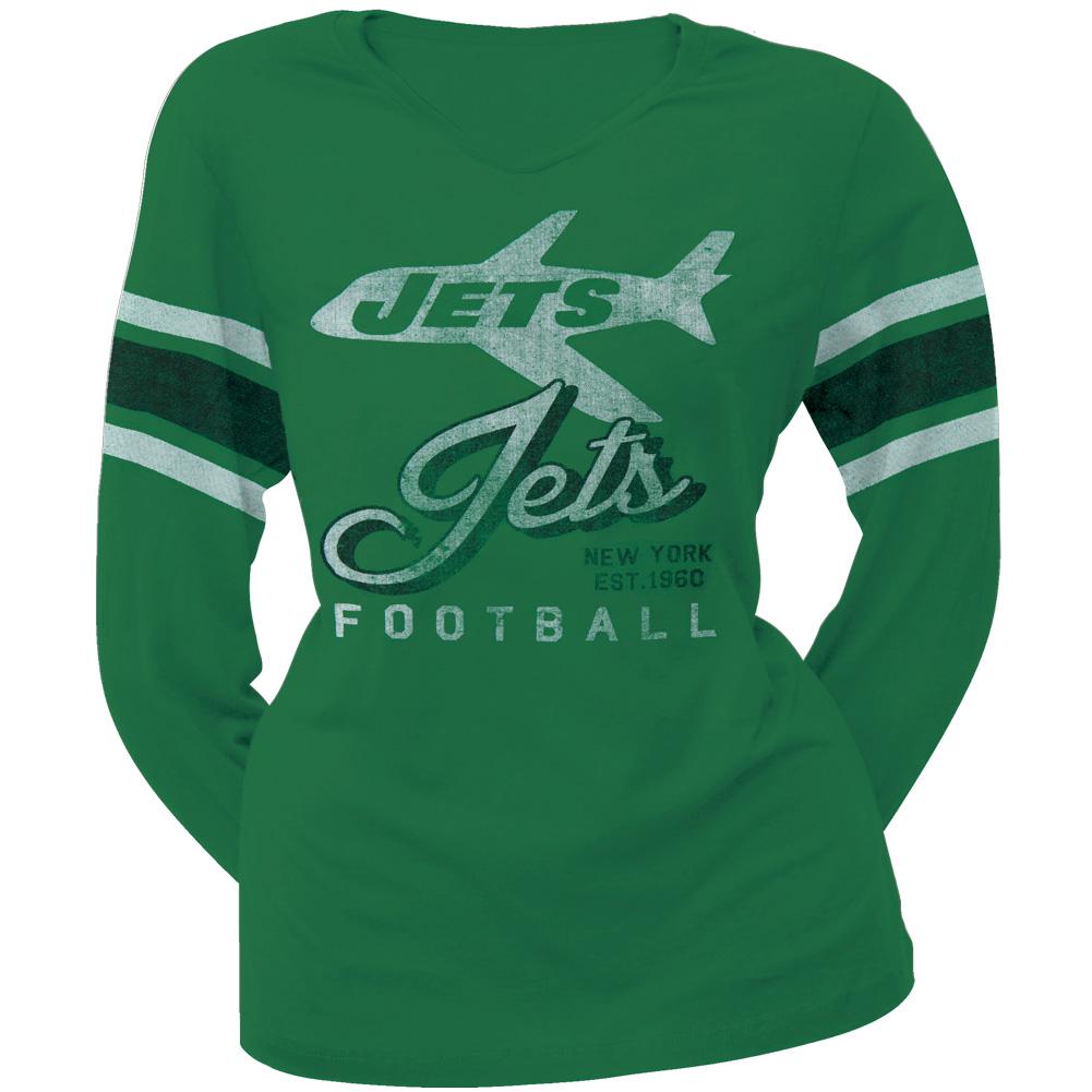 New York Jets - Homerun Premium Juniors Long Sleeve T-Shirt Juniors Long Sleeves New York Jets LG Green