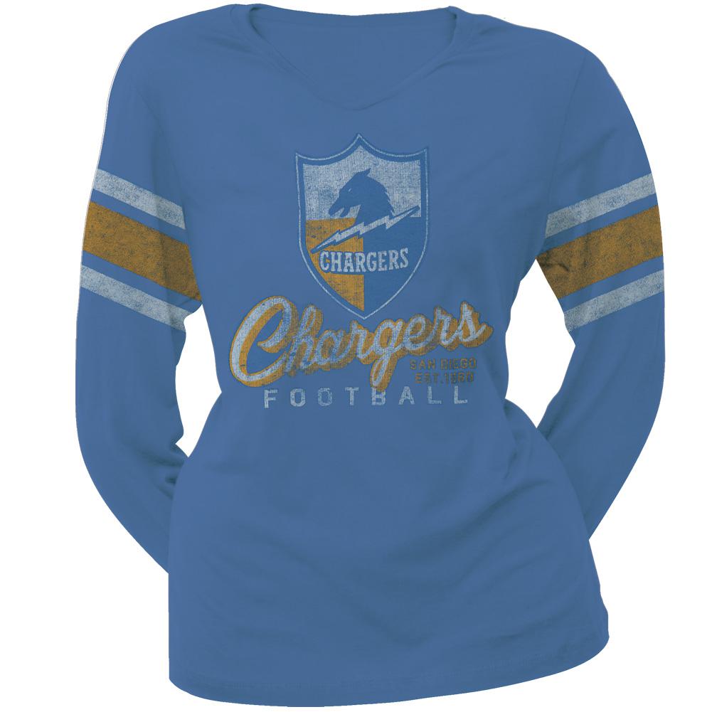 San Diego Chargers - Homerun Premium Juniors Long Sleeve T-Shirt Juniors Long Sleeves San Diego Chargers LG Blue 