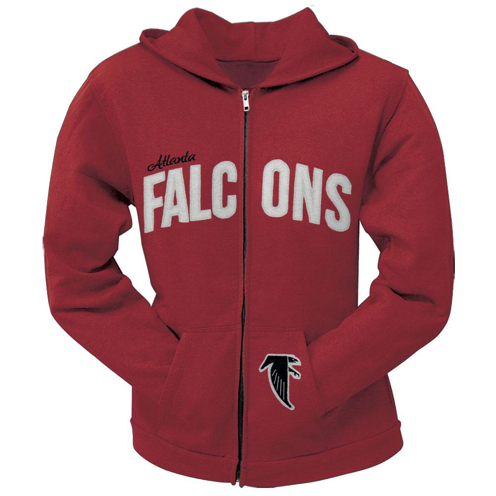 Atlanta Falcons - Pep Rally Premium Juniors Full Zip Hoodie Juniors Hoodies Atlanta Falcons SM Red