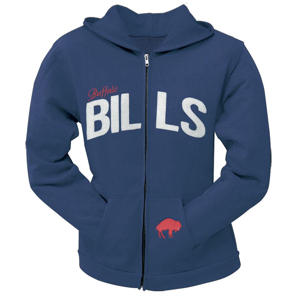 Buffalo Bills - Pep Rally Premium Juniors Full Zip Hoodie Juniors Hoodies Buffalo Bills MD Blue 