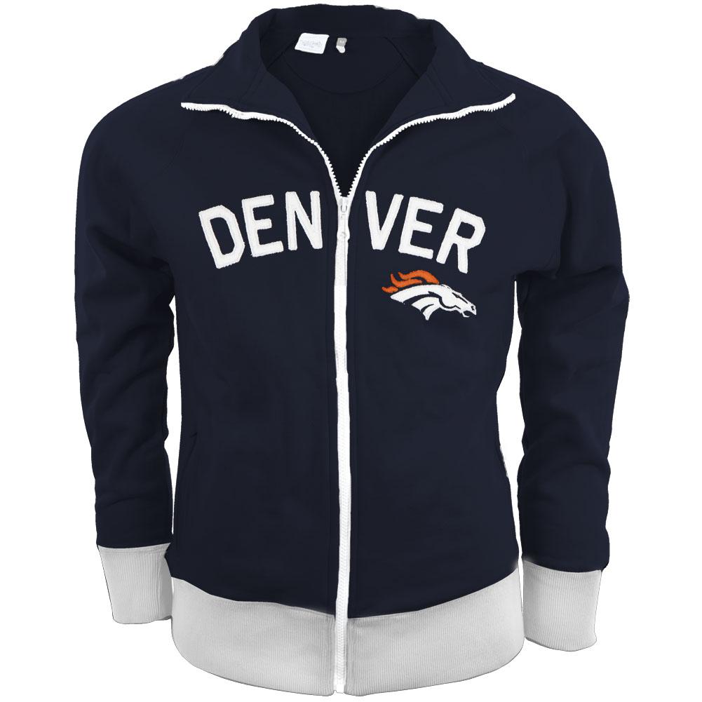 Denver Broncos - Tennis Premium Juniors Stretch Track Jacket Juniors Jackets Denver Broncos SM Blue 