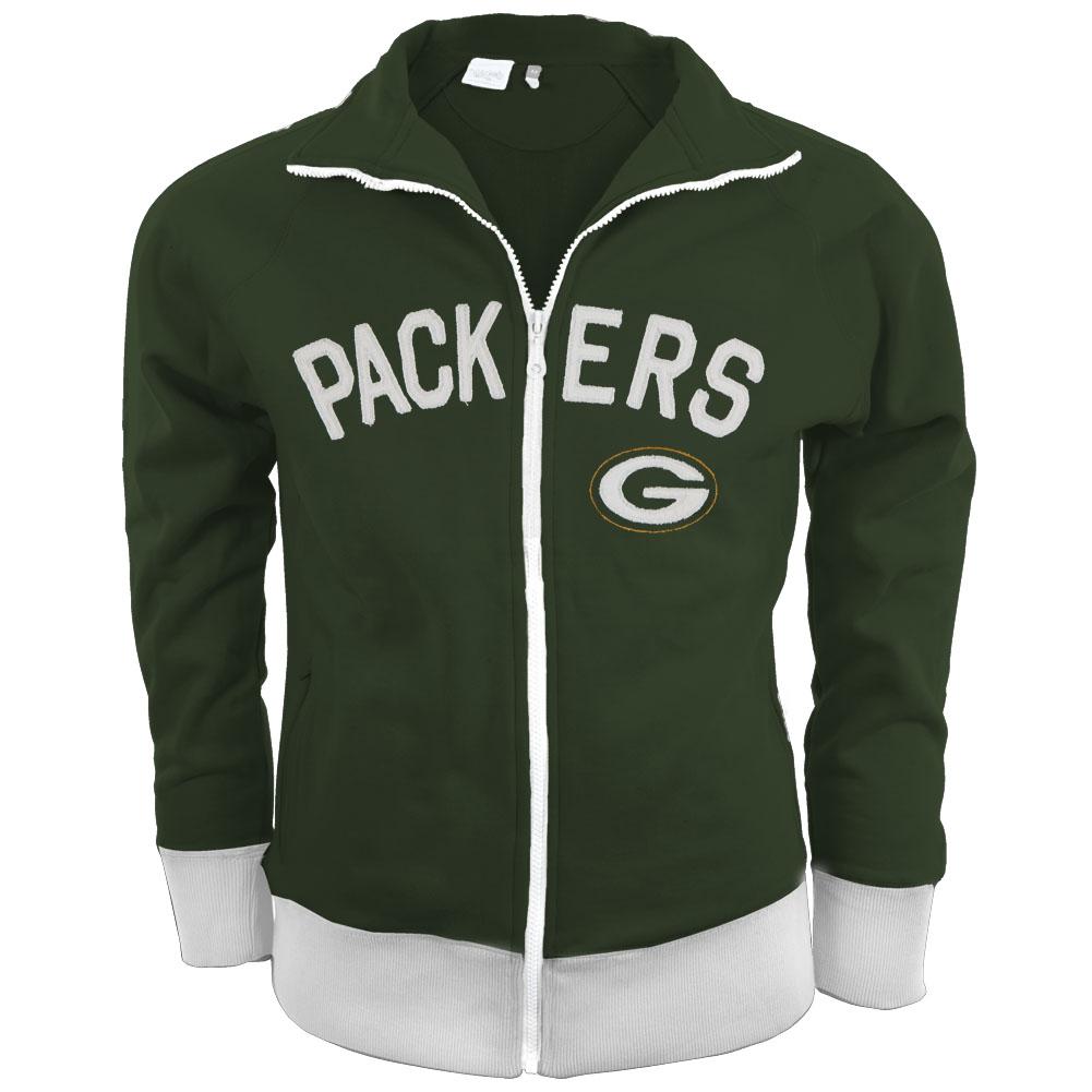 Green Bay Packers - Tennis Premium Juniors Stretch Track Jacket Juniors Jackets Green Bay Packers SM Green