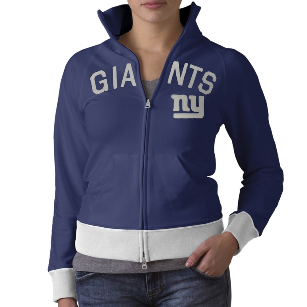 New York Giants - Tennis Premium Juniors Stretch Track Jacket Juniors Jackets New York Giants SM Blue