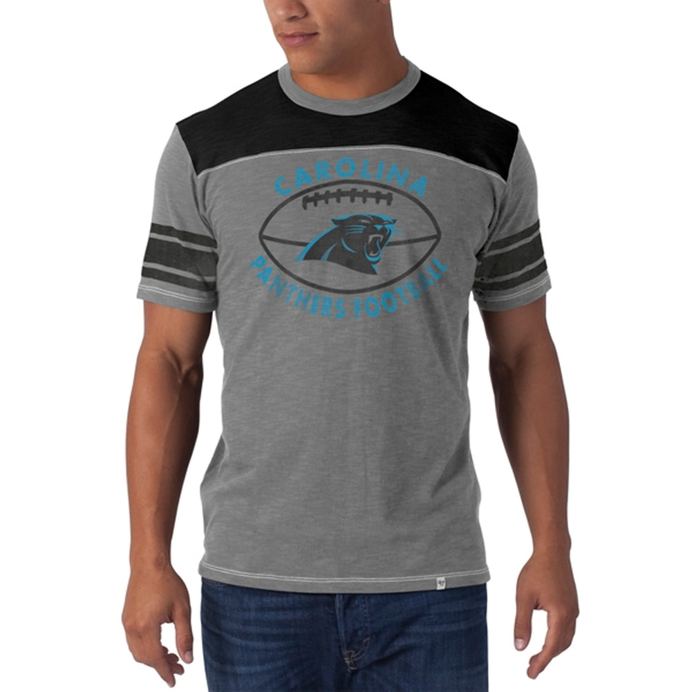 Carolina Panthers - Top Gun Premium T-Shirt Men's T-Shirts Carolina Panthers SM Grey 