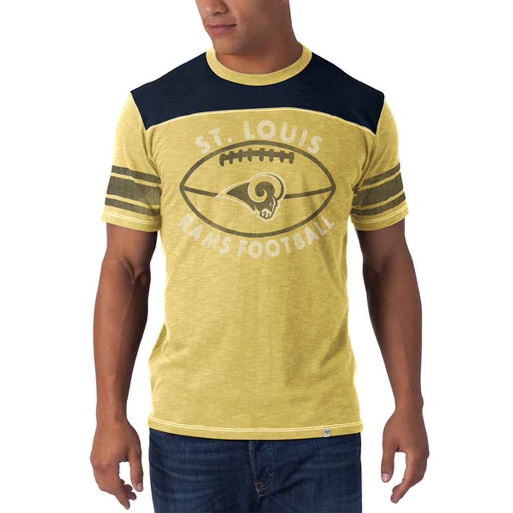 St. Louis Rams - Top Gun Premium T-Shirt Men's T-Shirts St. Louis Rams LG Yellow 