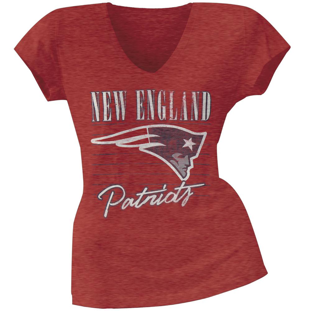 New England Patriots - Scrum Logo Premium Juniors T-Shirt Juniors T-Shirts New England Patriots LG Red 