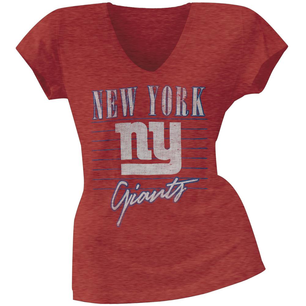 New York Giants - Scrum Logo Premium Juniors T-Shirt Juniors T-Shirts New York Giants LG Red 