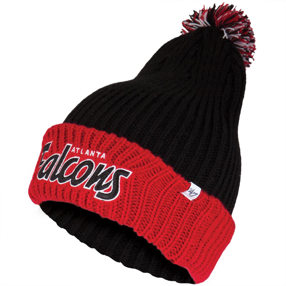 Atlanta Falcons - Logo Stepback Knit Hat Knit Hats Old Glory OS Black 