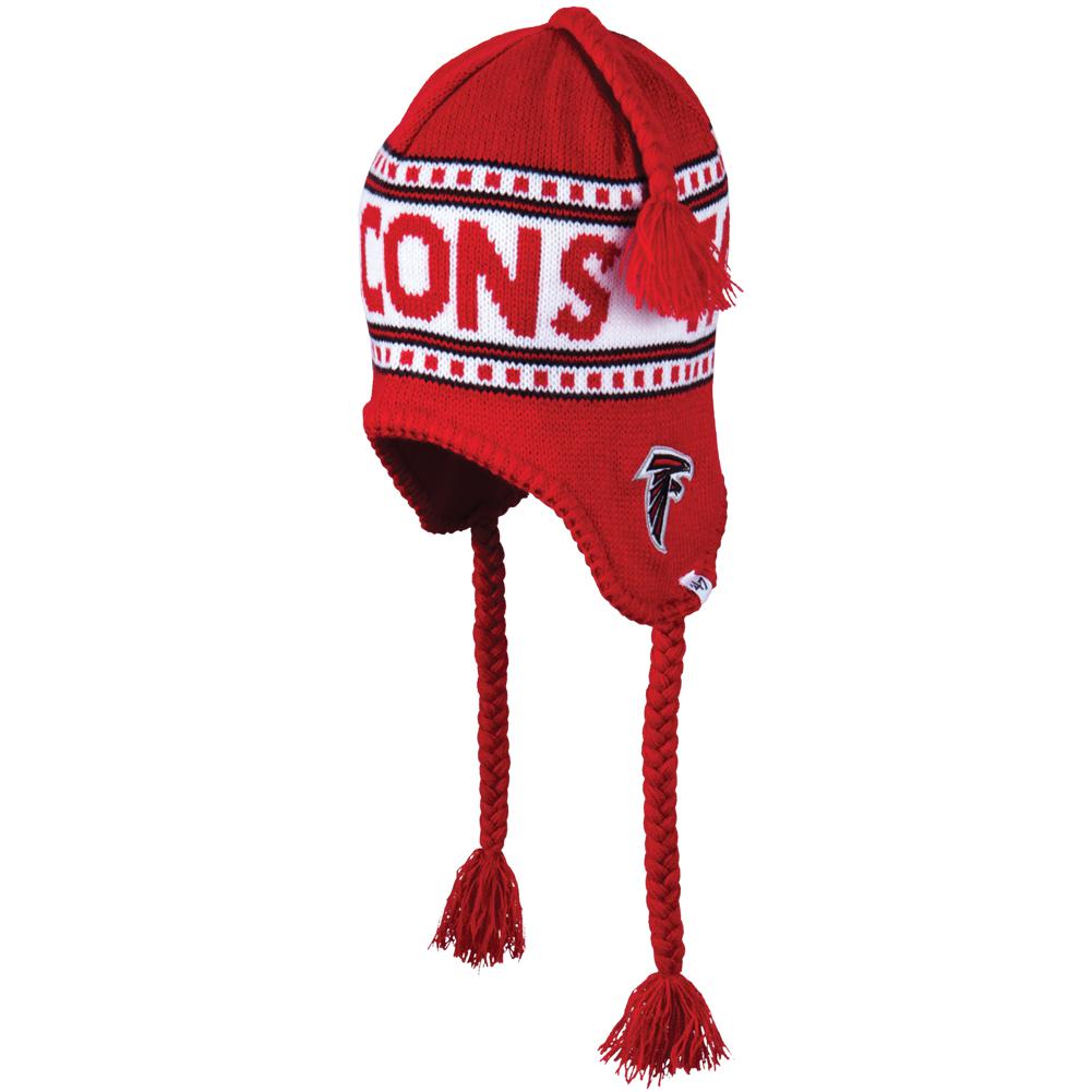 Atlanta Falcons - Side Logo Montreux Peruvian Knit Hat Peruvian Knit Hats Old Glory OS Red 