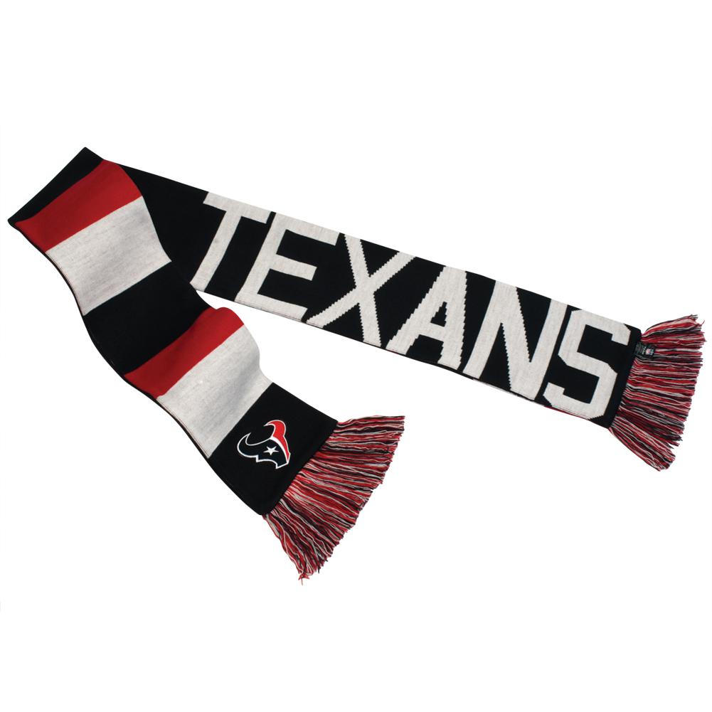 Houston Texans - Baker Reversible Striped Knit Scarf Scarves & Boas Old Glory OS Black 