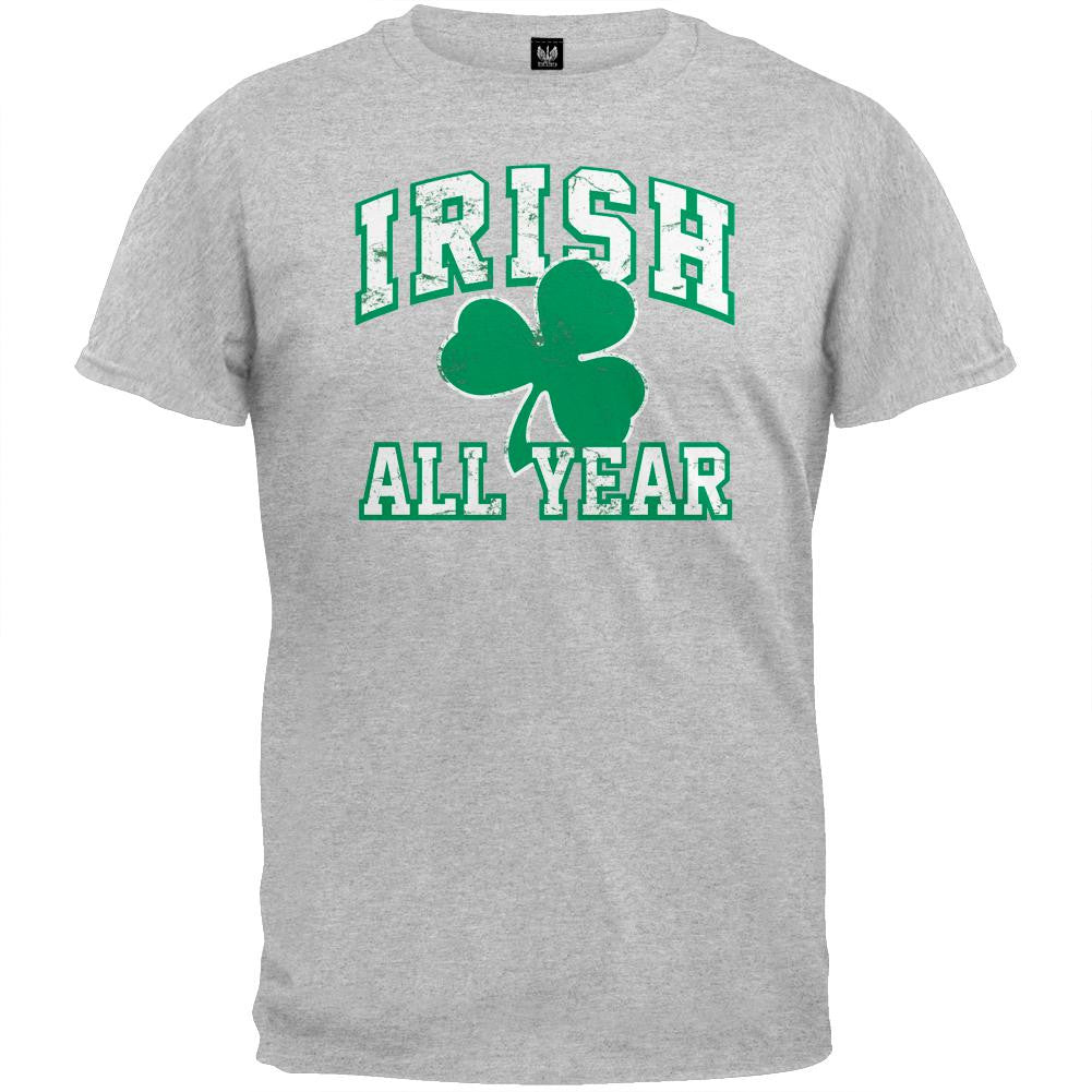 St. Patricks Day - Irish All Year T-Shirt Men's T-Shirts Old Glory   