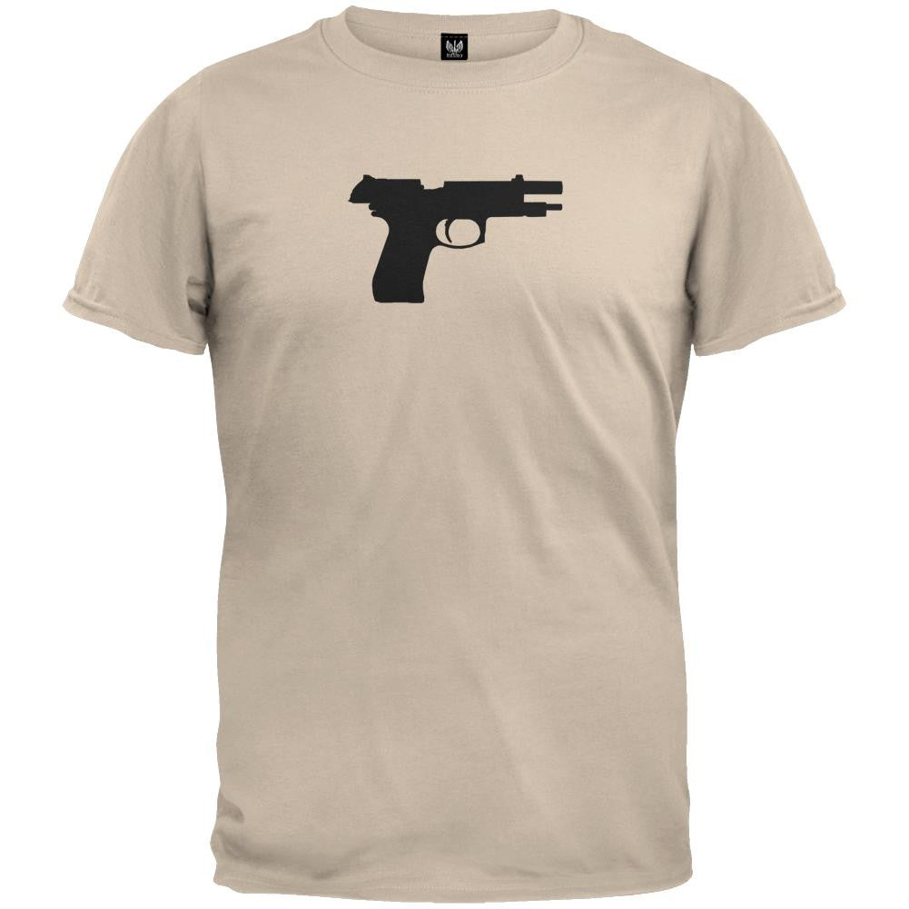 Pistols - M-190 Silhouette Military Green T-Shirt Men's T-Shirts Old Glory   