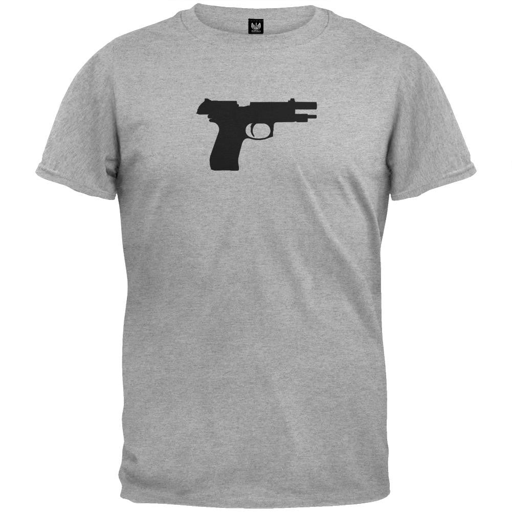 Pistols - M-190 Silhouette Military Green T-Shirt Men's T-Shirts Old Glory   