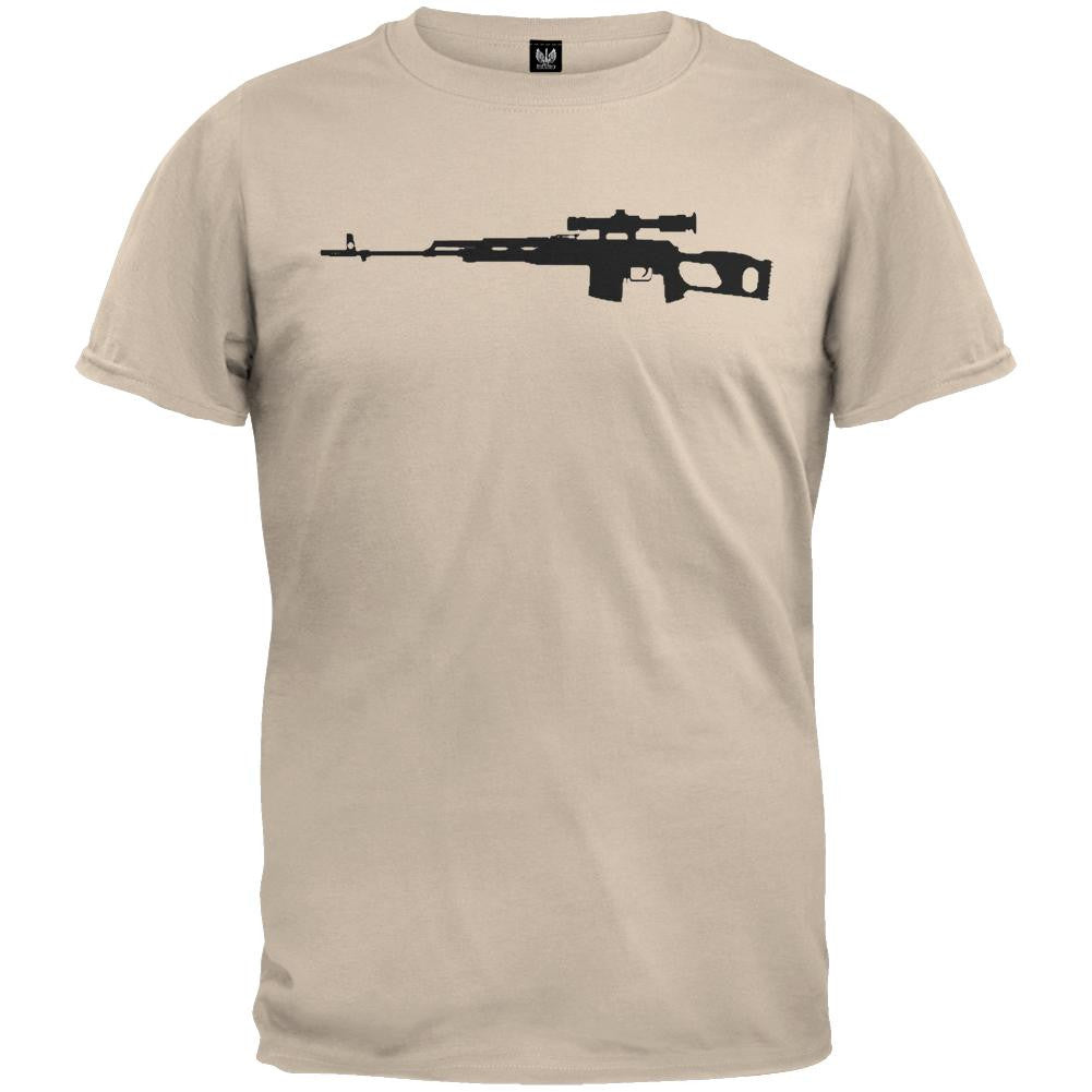 Rifles - FAL 50.63 Silhouette Military Green T-Shirt Men's T-Shirts Old Glory   