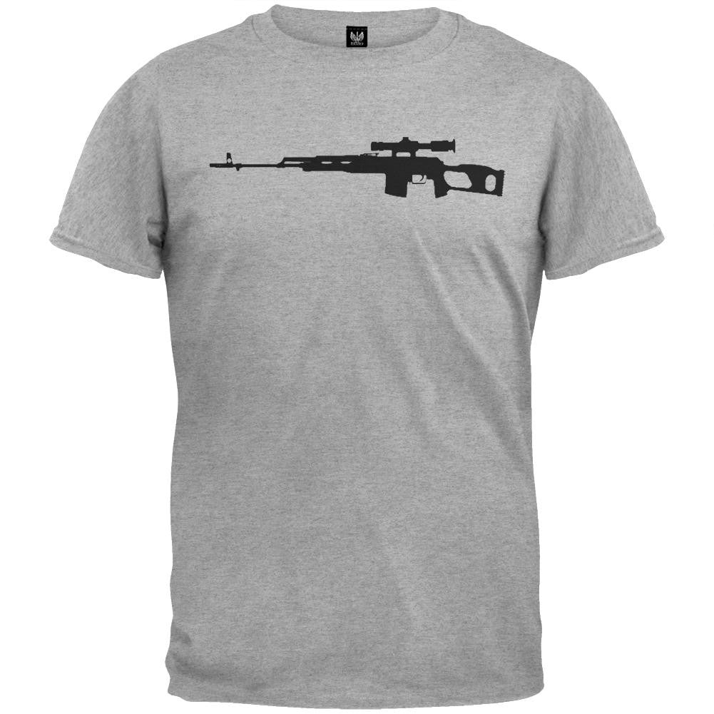 Rifles - FAL 50.63 Silhouette Military Green T-Shirt Men's T-Shirts Old Glory   