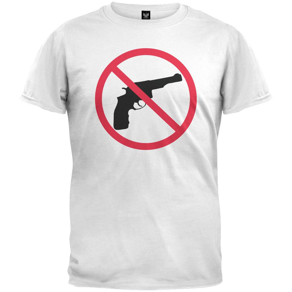 No Guns White T-Shirt Men's T-Shirts Old Glory   