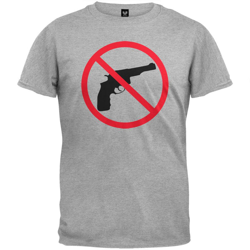 No Guns White T-Shirt Men's T-Shirts Old Glory   