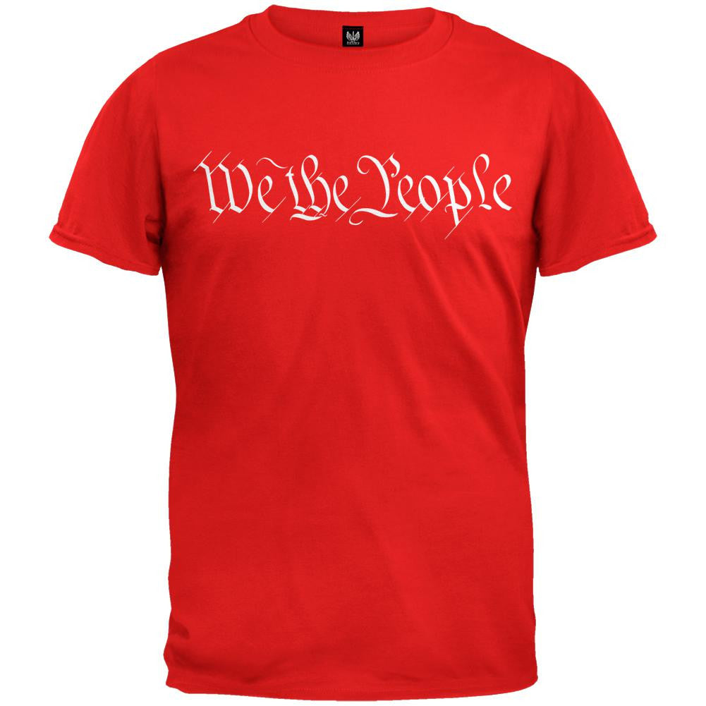 We The People Red T-Shirt Men's T-Shirts Old Glory 2XL Red 