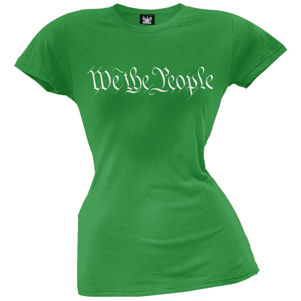 We The People Red Juniors T-Shirt Juniors T-Shirts Old Glory   