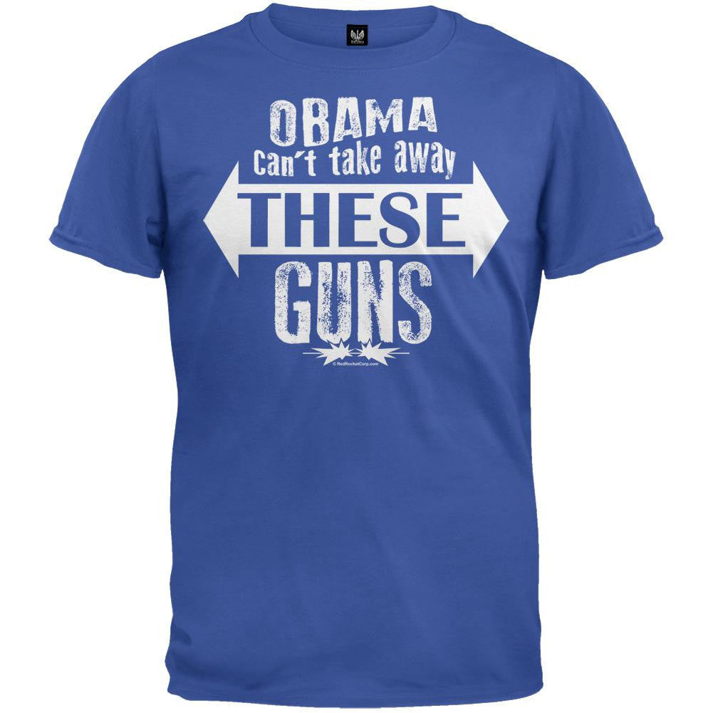 Obama Can't Take Away These Guns Black T-Shirt Men's T-Shirts Old Glory   