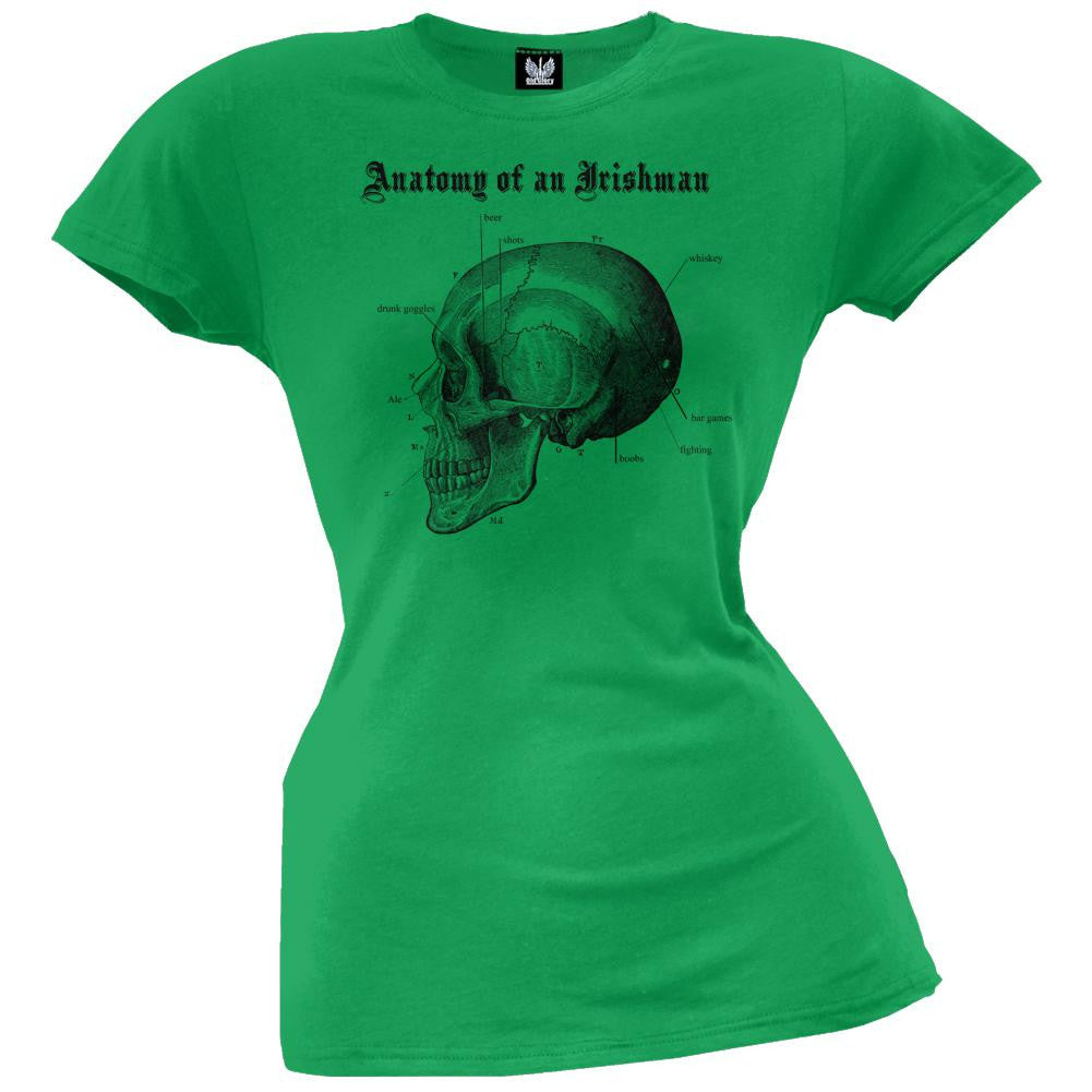 St.Patricks Day- Of An Irishman Juniors T-Shirt Juniors T-Shirts Old Glory   