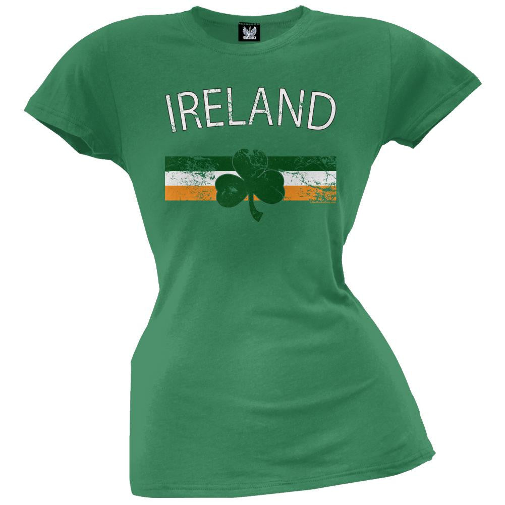 St. Patricks Day - Ireland Juniors T-Shirt Juniors T-Shirts Old Glory   