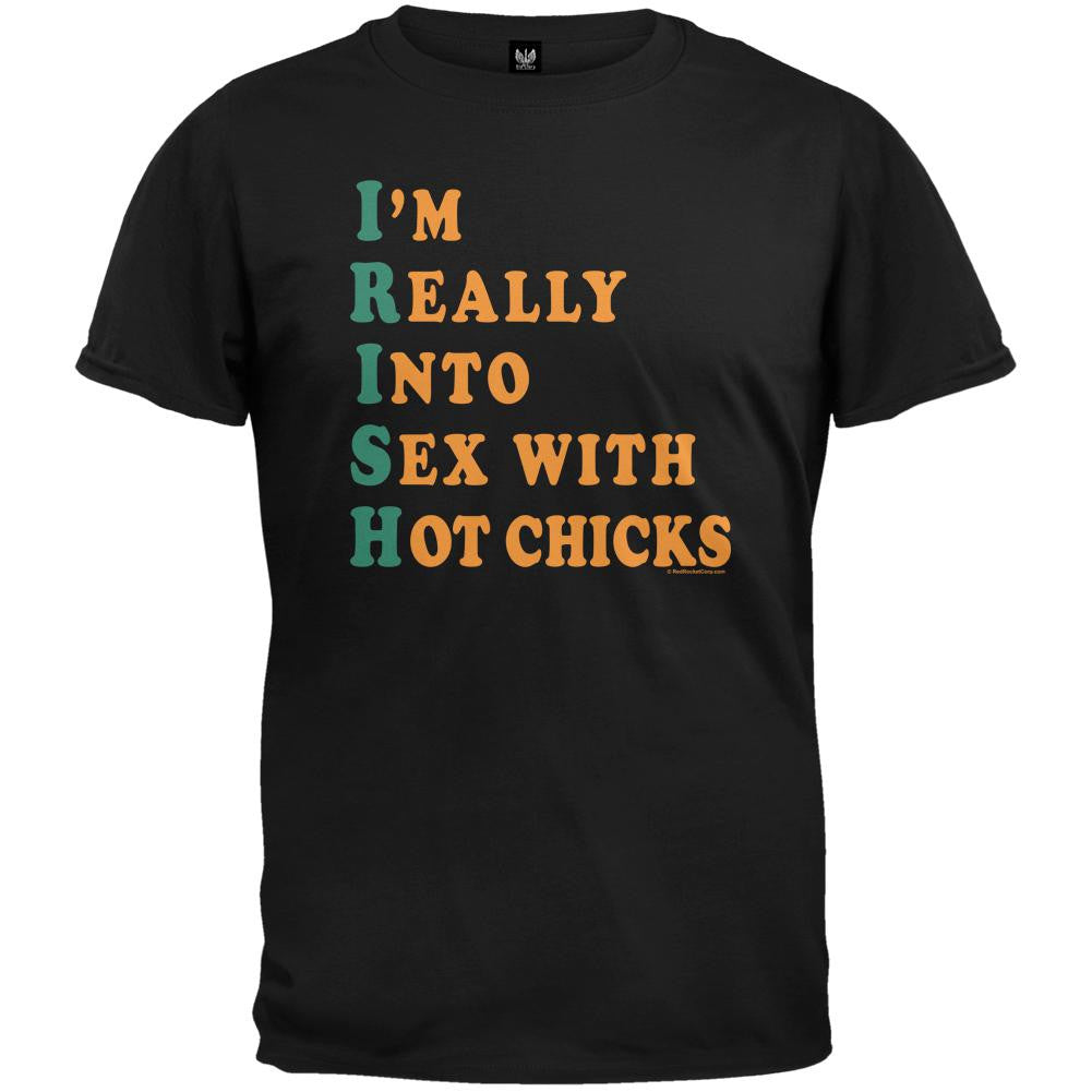 I'm Really Into Sex With Hot Chicks T-Shirt Men's T-Shirts Old Glory   