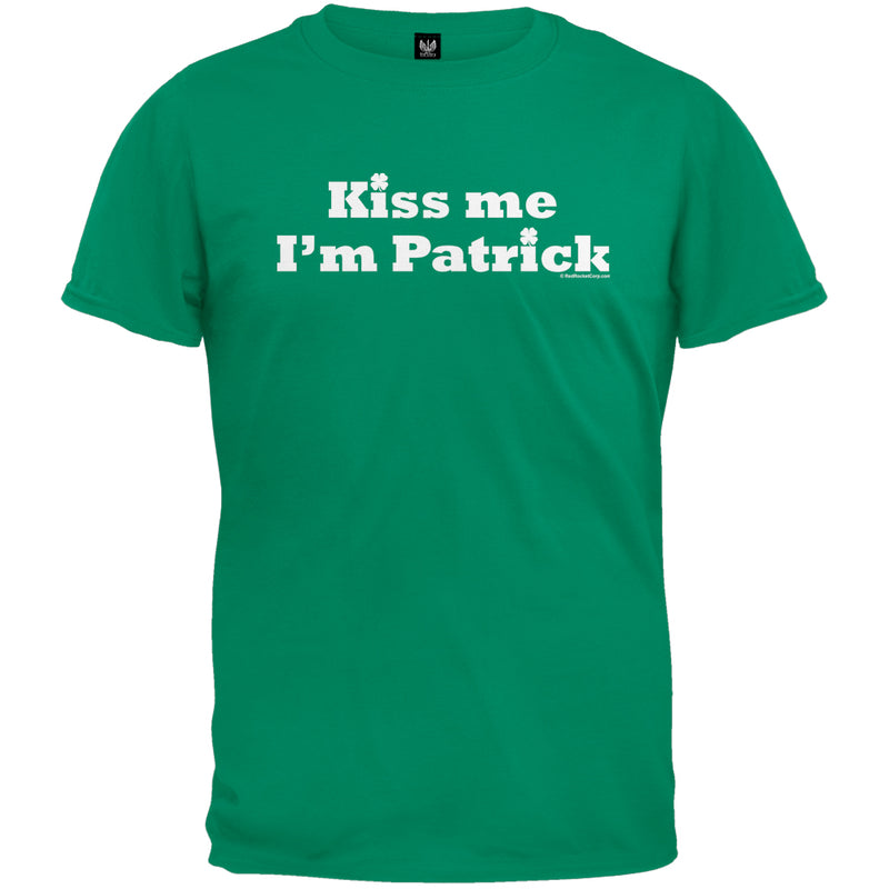 Kiss Me I'm Patrick T-Shirt Men's T-Shirts Old Glory 3XL Irish Green 