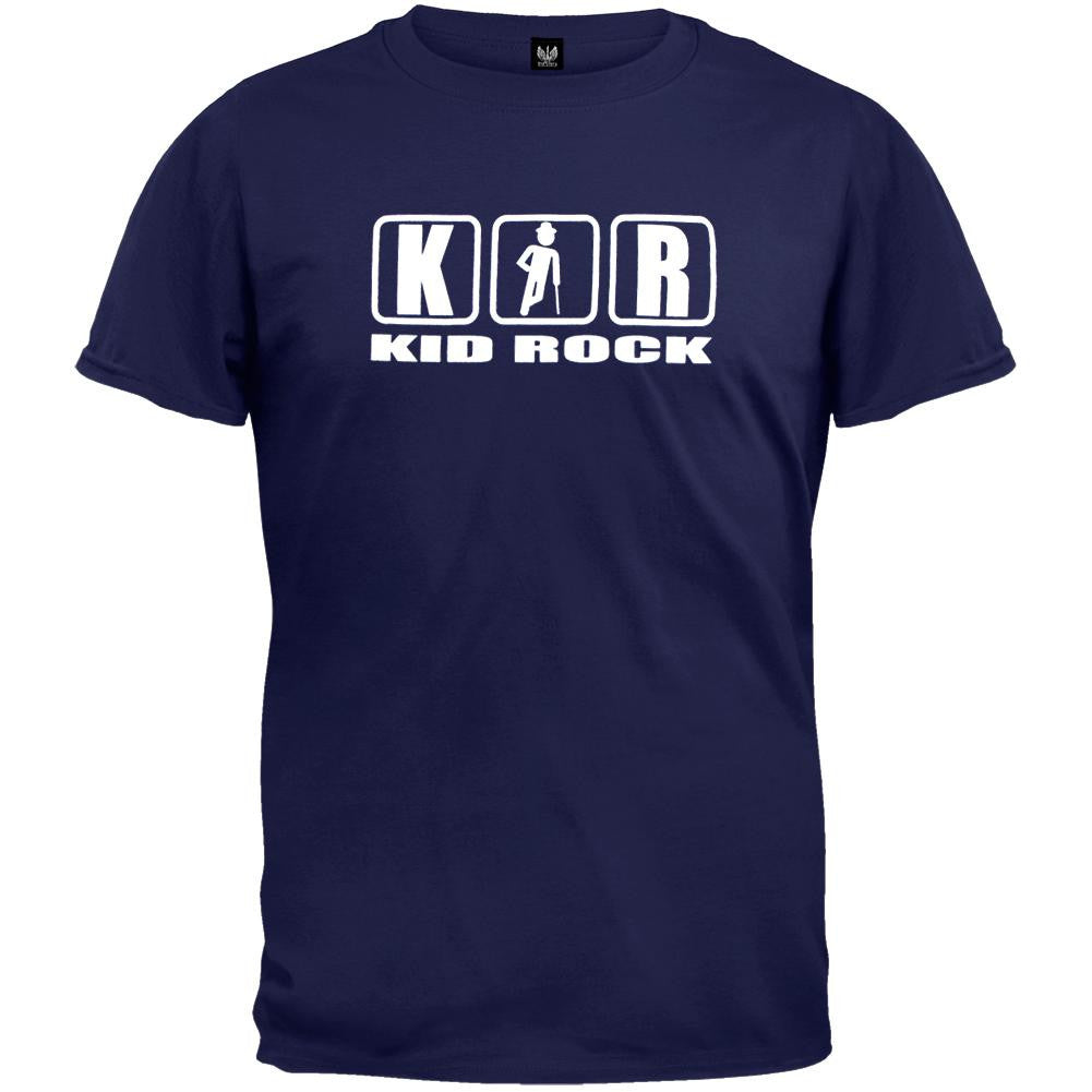 Kid Rock - Cane Logo T-Shirt Men's T-Shirts Kid Rock MD Dark Blue