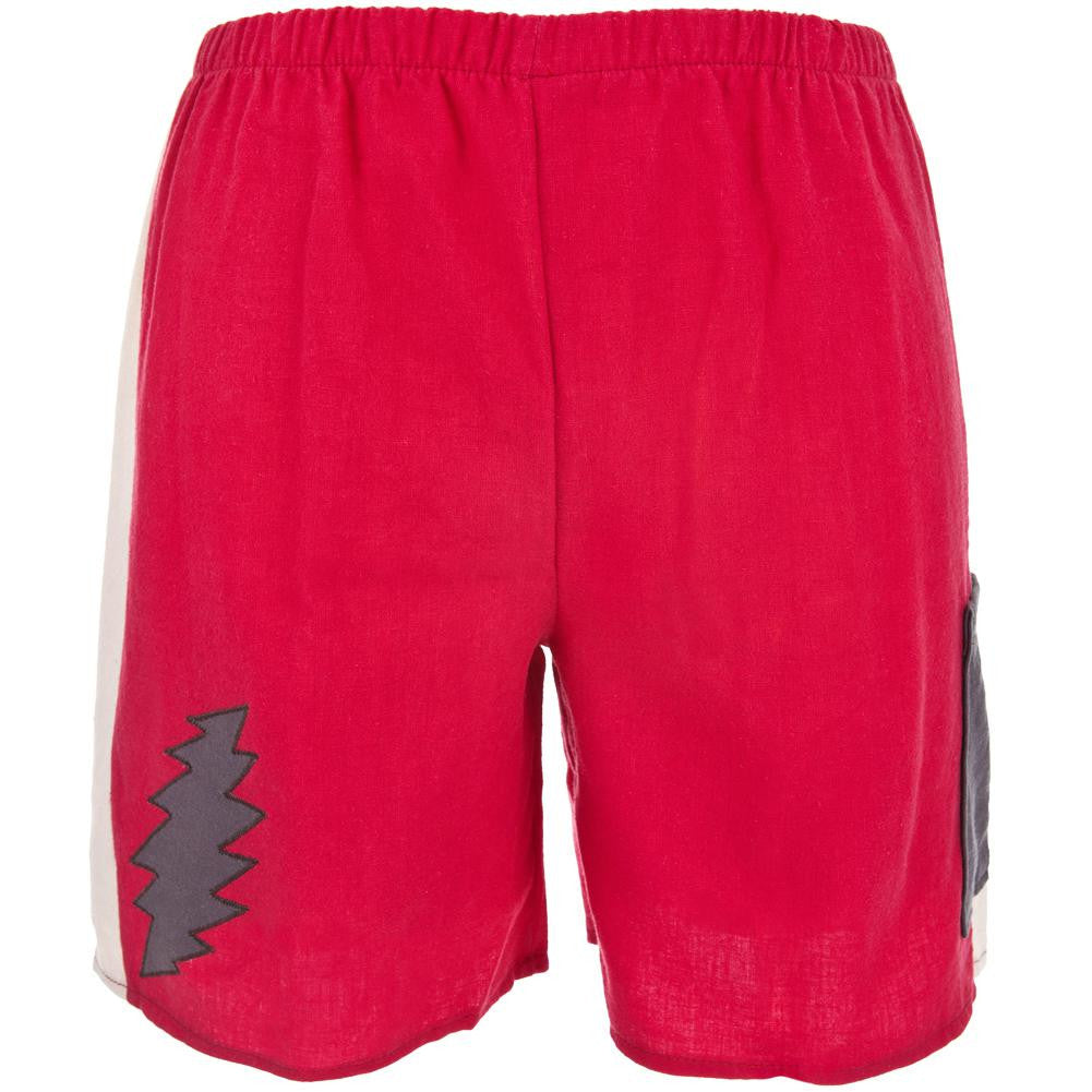 Grateful Dead - Lightning Bolt Red Infant Shorts Infant Shorts Grateful Dead   