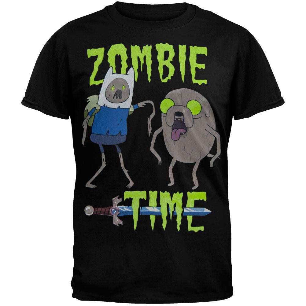 Adventure Time - Zombie Time T-Shirt Men's T-Shirts Adventure Time SM Black 