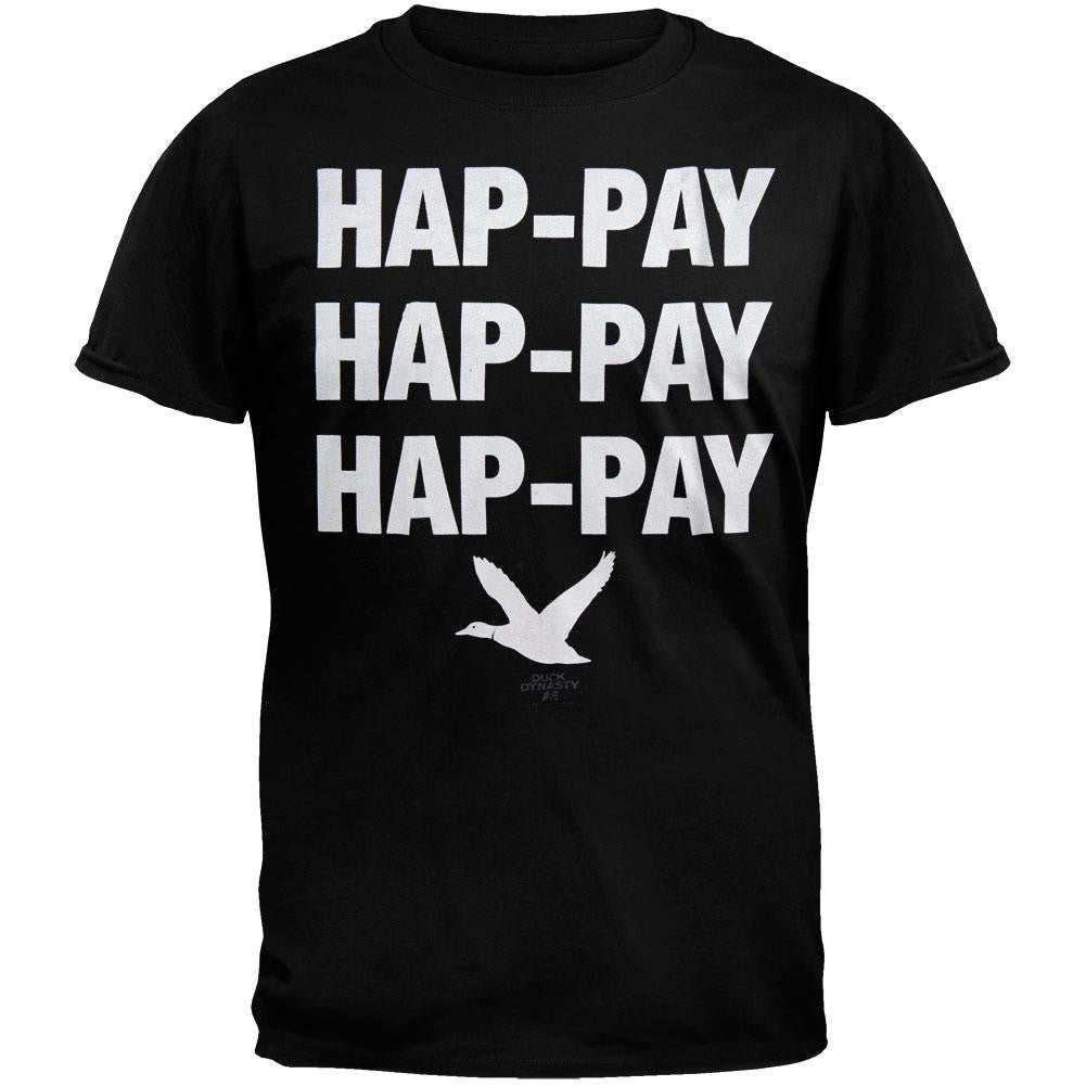 Duck Dynasty - Hap-Pay Hap-Pay Black T-Shirt Men's T-Shirts Duck Dynasty LG Black 