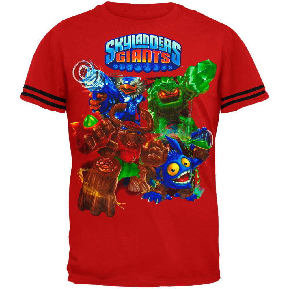 Skylanders Giants - Group Charge Youth T-Shirt Youth T-Shirts Skylanders: Giants LG Red 