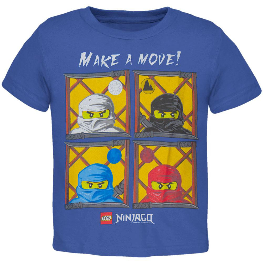 Lego Ninjago - Make a Move Juvy T-Shirt Juvenile T-Shirts Lego Ninjago J4 Blue 