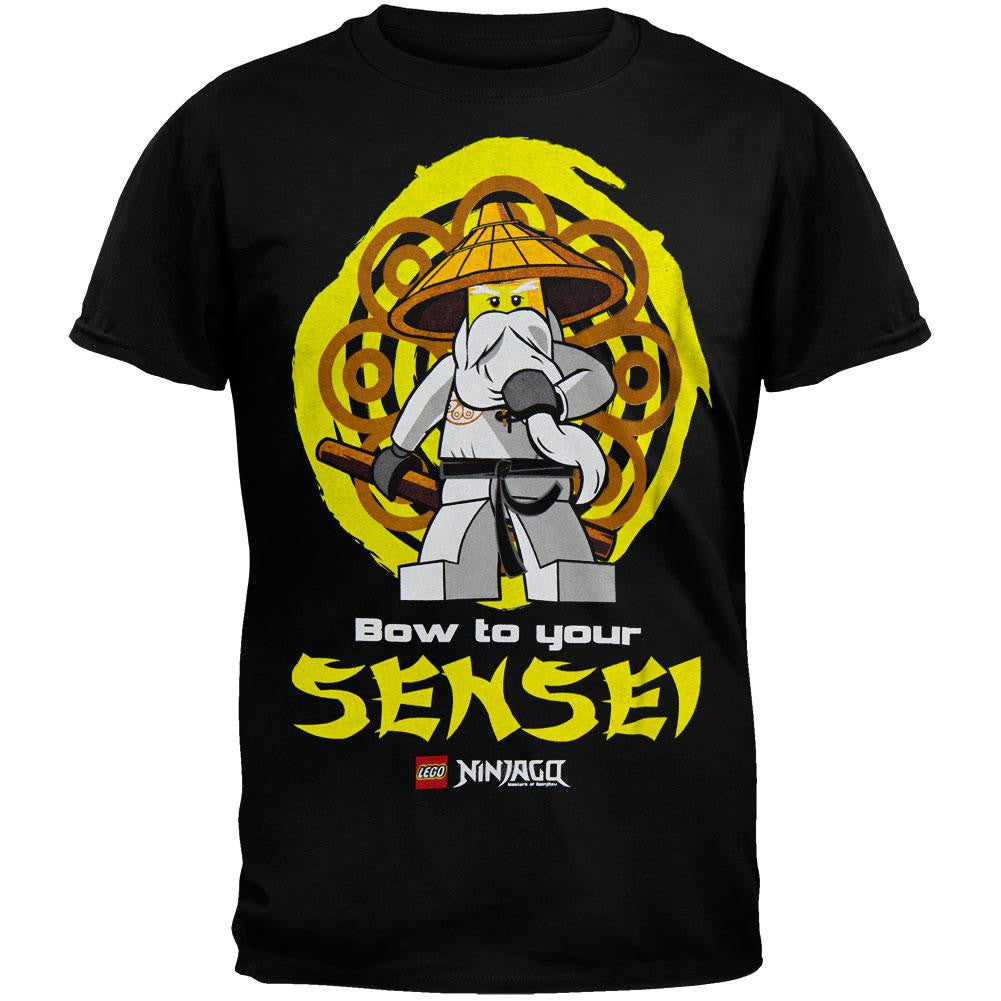 Lego Ninjago - Bow to Your Sensei Youth T-Shirt Youth T-Shirts Lego Ninjago XL Black 