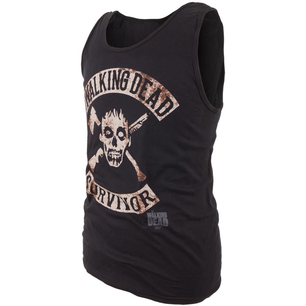 Walking Dead - Survivor Rocker Tank Top Men's Tank Tops Walking Dead MD Black