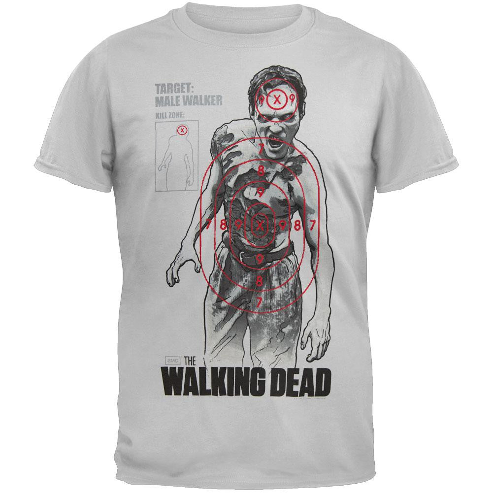 Walking Dead - Target T-Shirt Men's T-Shirts Walking Dead SM Grey 