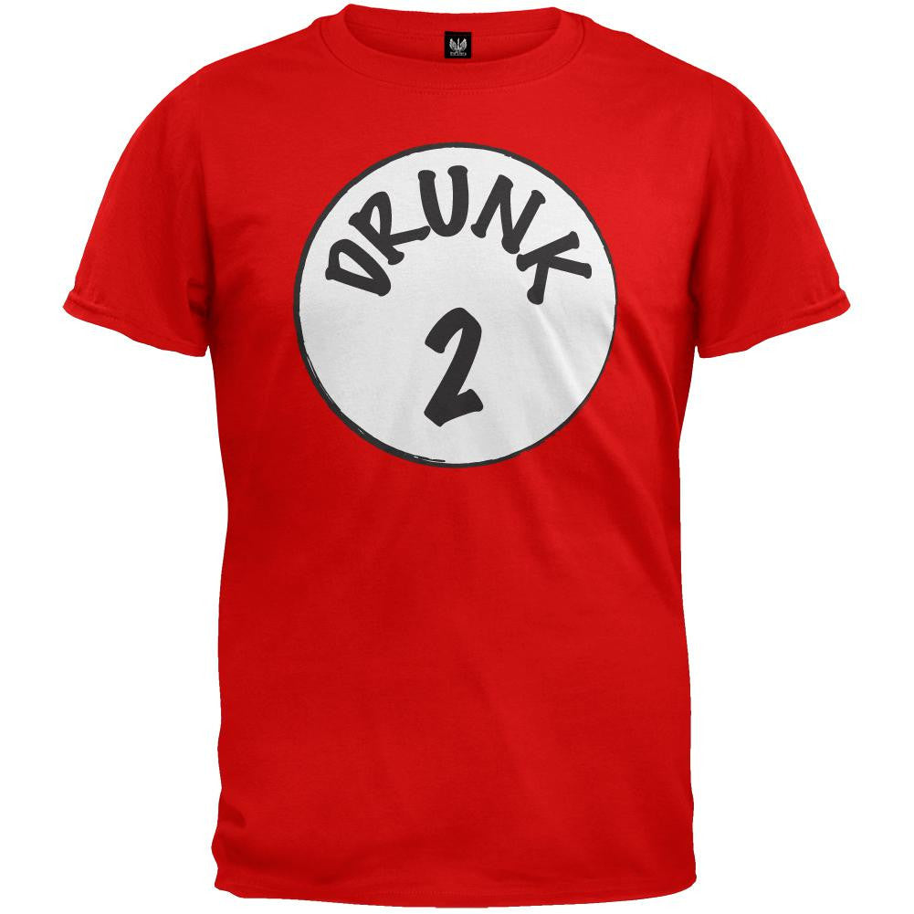 Drunk Two T-Shirt Men's T-Shirts Old Glory SM Red 