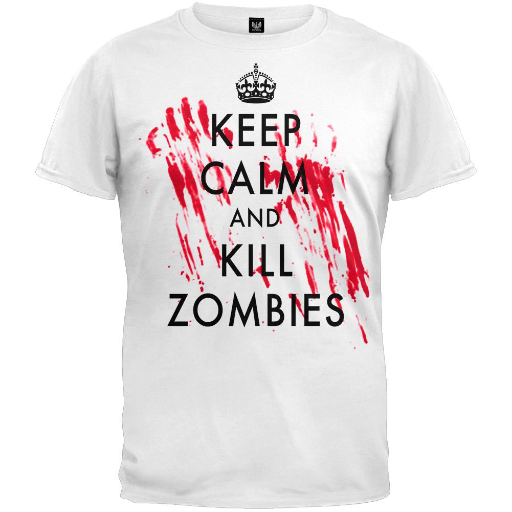 Keep Calm and Kill Zombies T-Shirt Men's T-Shirts Old Glory   