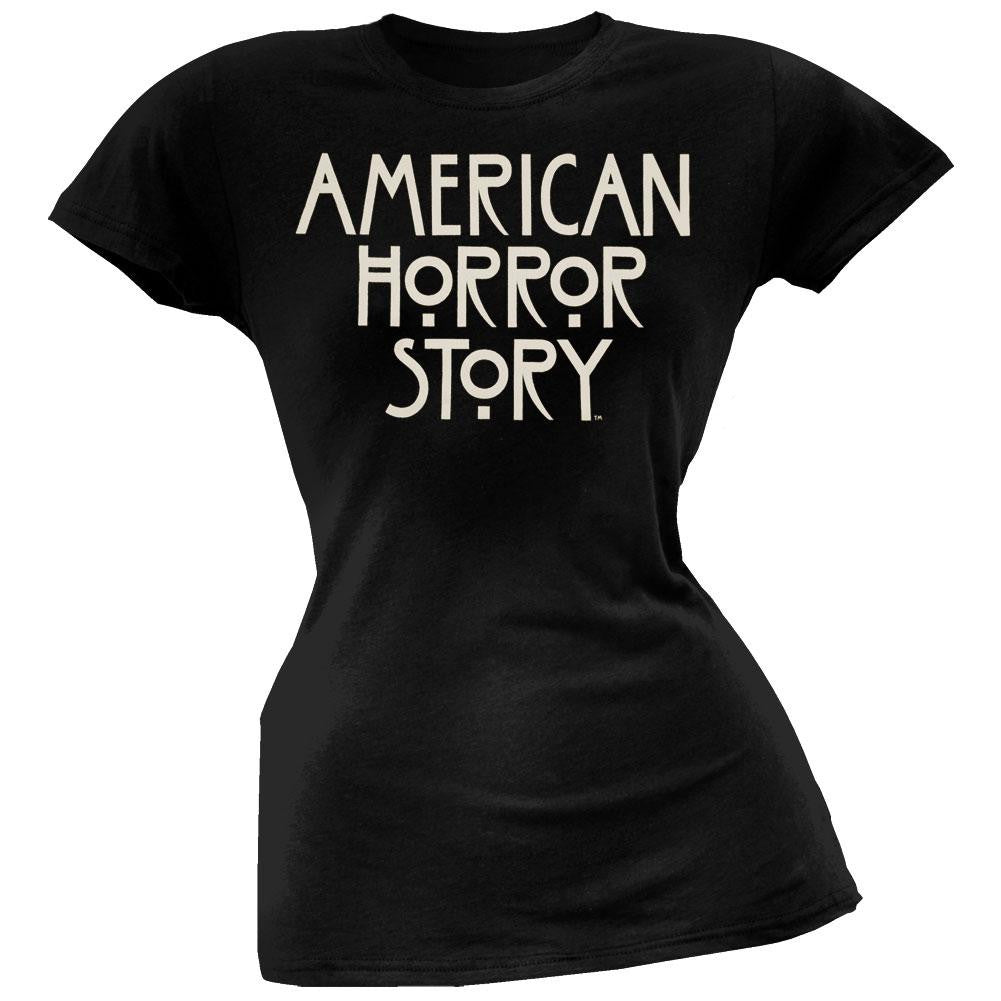 American Horror Story - Logo Juniors T-Shirt Juniors T-Shirts American Horror Story XL Black