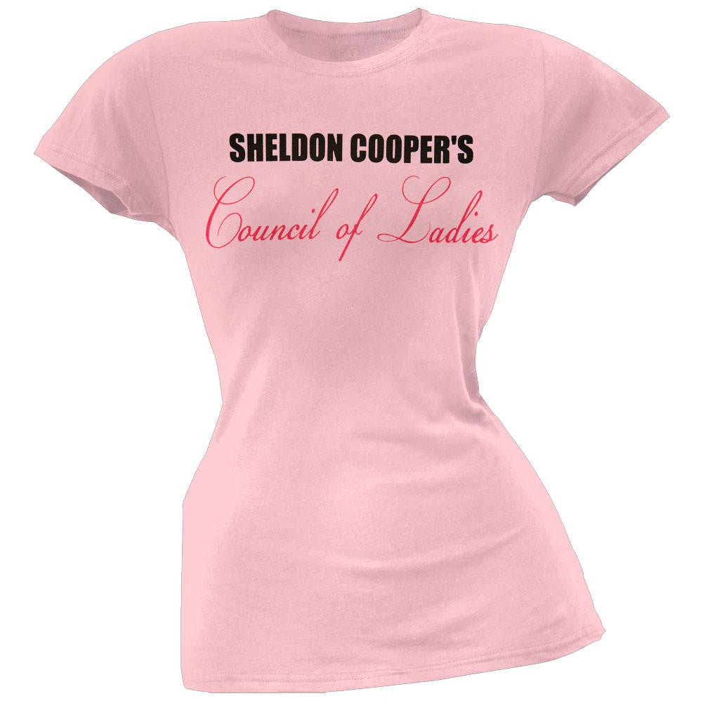 Big Bang Theory - Council of Ladies Juniors T-Shirt Juniors T-Shirts Big Bang Theory SM Pink 