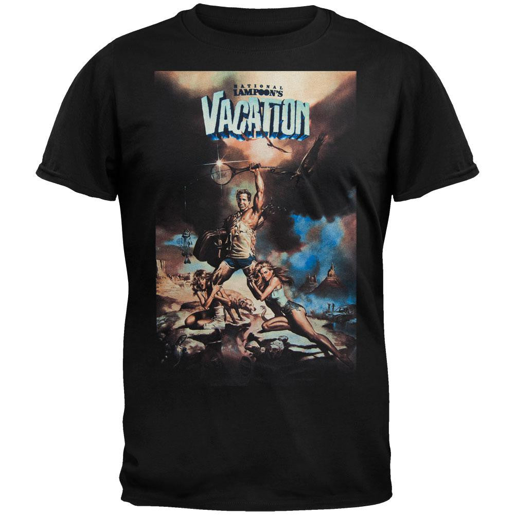 National Lampoons Vacation - Illustrated Poster T-Shirt Men's T-Shirts National Lampoon 2XL Black 