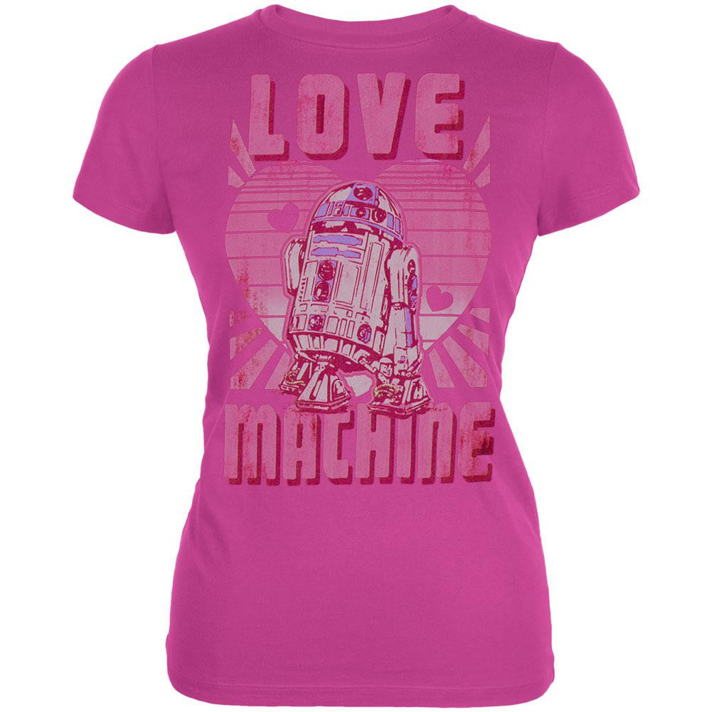 Star Wars - Machine Juniors T-Shirt Juniors T-Shirts Star Wars SM Pink 