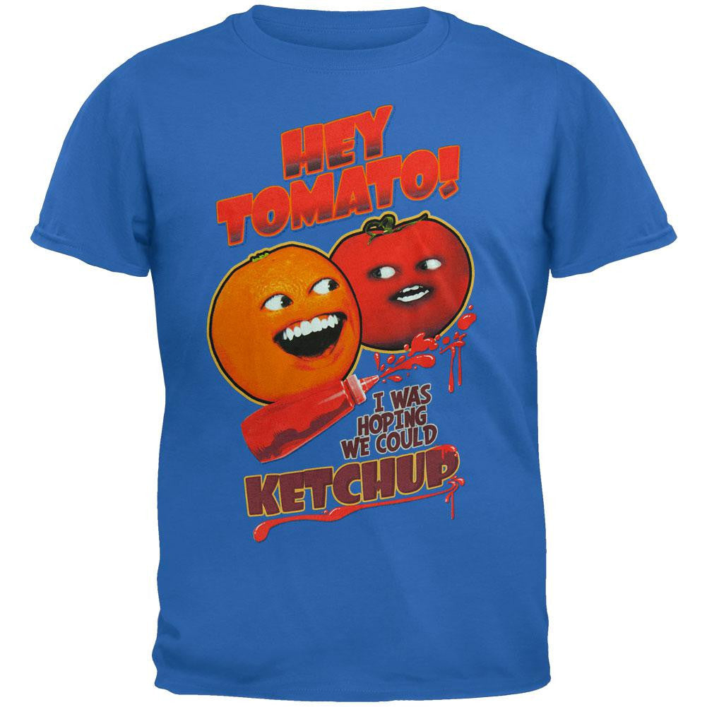 Annoying Orange - Ketchup Youth T-Shirt Youth T-Shirts Annoying Orange XL Blue 