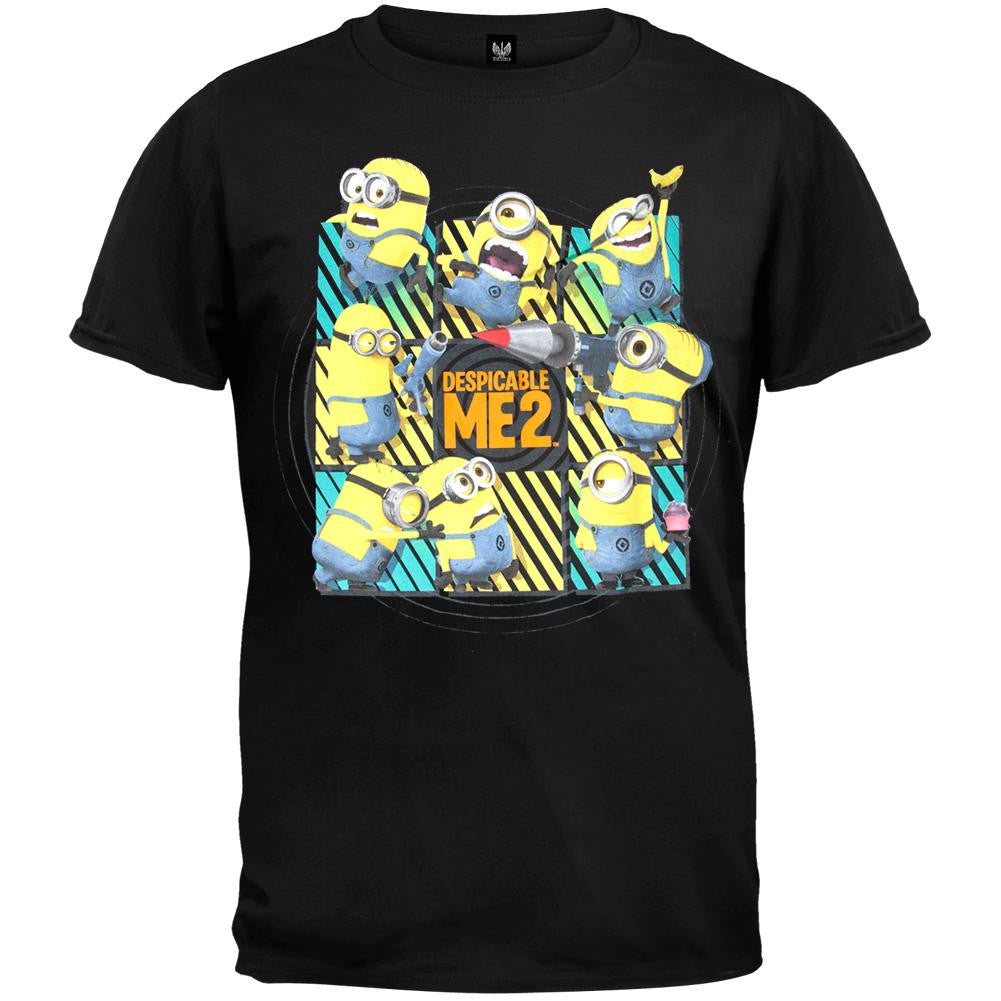 Despicable Me - Be Serious Youth T-Shirt Youth T-Shirts Despicable Me LG Black